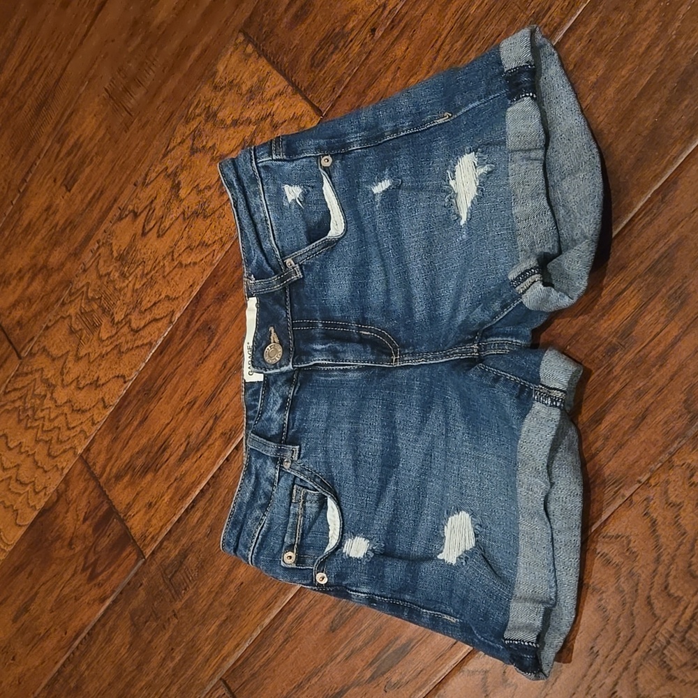 Garage Brand Distressed Jean Shorts